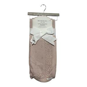 Bonbini NY Baby Blanket Cotton Bamboo 9-6 Months 38"x28" Pink Brand New